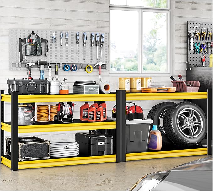 48" W Garage Shelving Heavy Duty, 1650LBS Loads Adjustable Garage Storage - Image 2