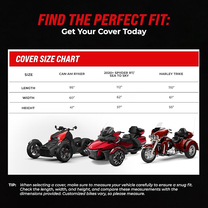 Badass Moto Ultimate Can Am Spyder Cover RT Limited, 2020-2025 Sea to Sky. Fits - Image 6
