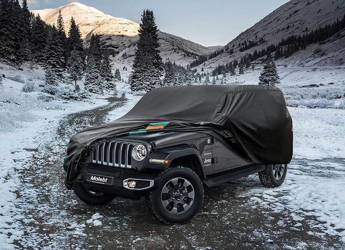 Jeep Wrangler Car Cover 4 Door Fits Sahara Rubicon Unlimited Sport JK JL. Jeep - Image 5