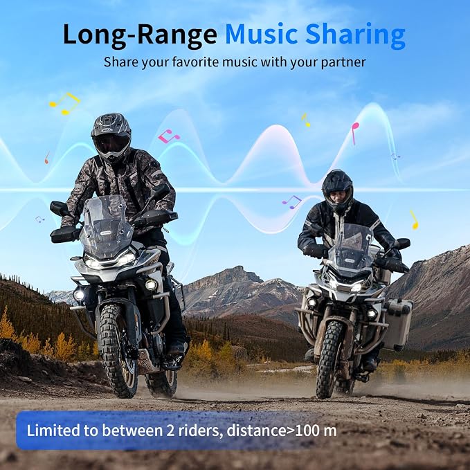 Fodsports M1-S Air Motorcycle Helmet Bluetooth, 4 Riders Motorbike Intercom - Image 3