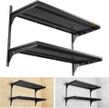2 Tier 1.3x3ft Garage Shelving Wall Mounted, 400 lbs Load Capacity, 15.6x36inch by Unknown