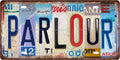 PARLOUR Space Vintage Metal Tin Sign License Plate Bar Cafe Garage Cave Home by Unknown