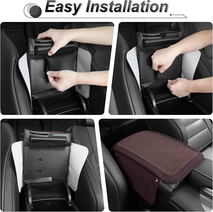 SINGARO Car Leather Center Console Cover - Image 4