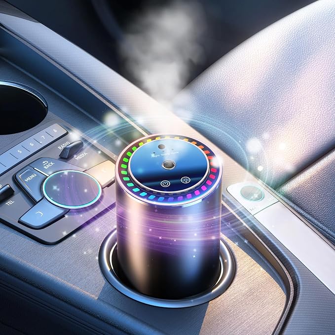 Drift Car and Home Diffuser Smart Air Freshener, Auto On/Off, Cordless & by AREDAN