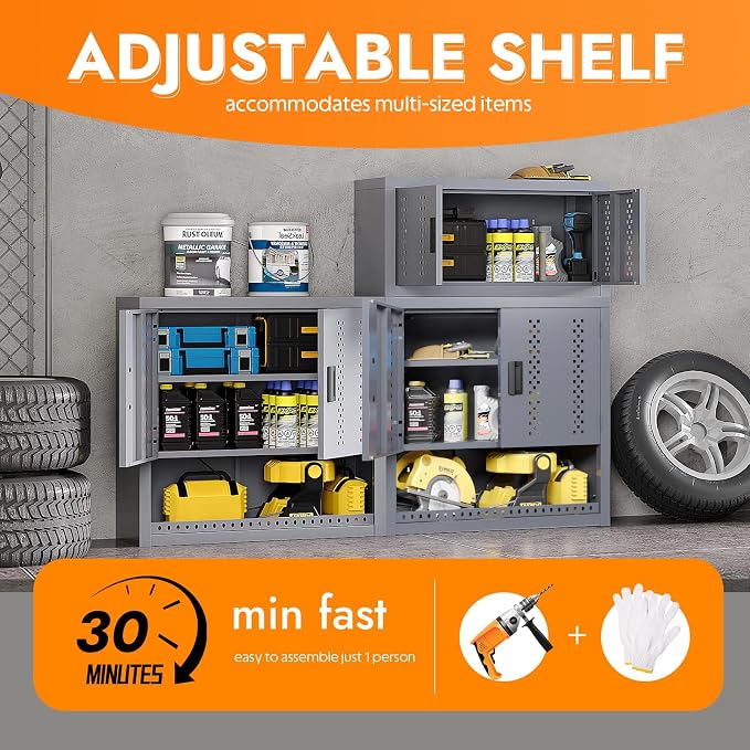 Metal Wall Storage Cabinet - Image 3