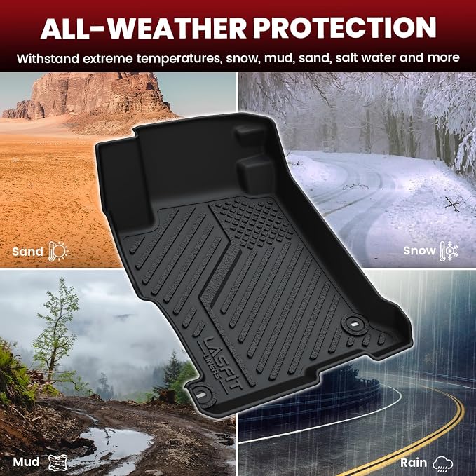 LASFIT Floor Mats & Trunk Mat for Honda Accord Sedan 2013 2014 2015 2016 2017 - Image 6