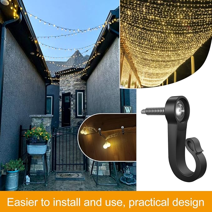 14-Pack Q-Hanger Hooks: Indoor & Outdoor Christmas Lights Hanger - Image 4