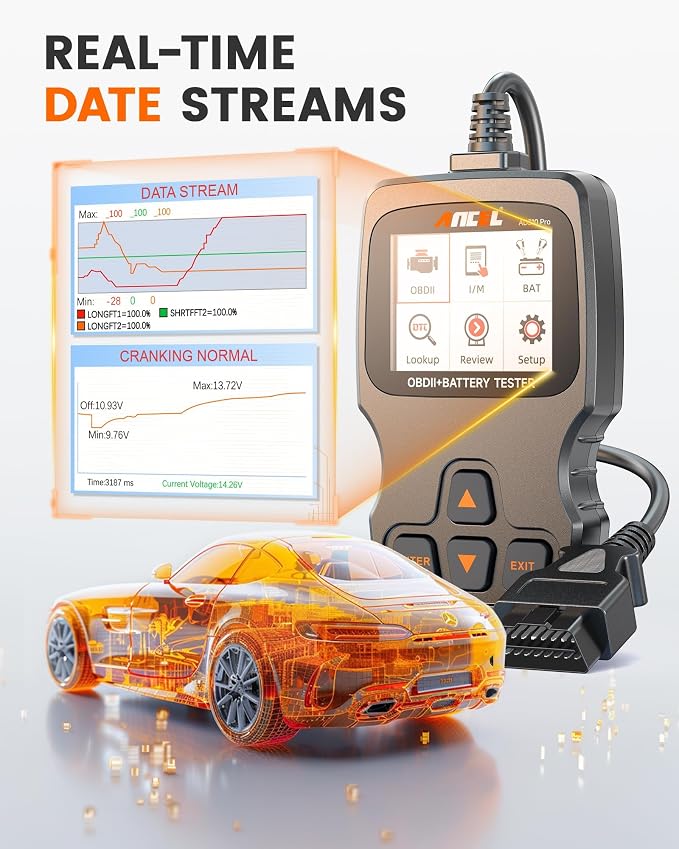ANCEL AD310 Pro OBD2 Scanner Diagnostic Tool & Car Battery Tester & Bluetooth - Image 7
