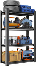 Metal Garage Shelving Unit, Heavy Duty 4-Tier Adjustable Storage Rack, Steel by Notmise