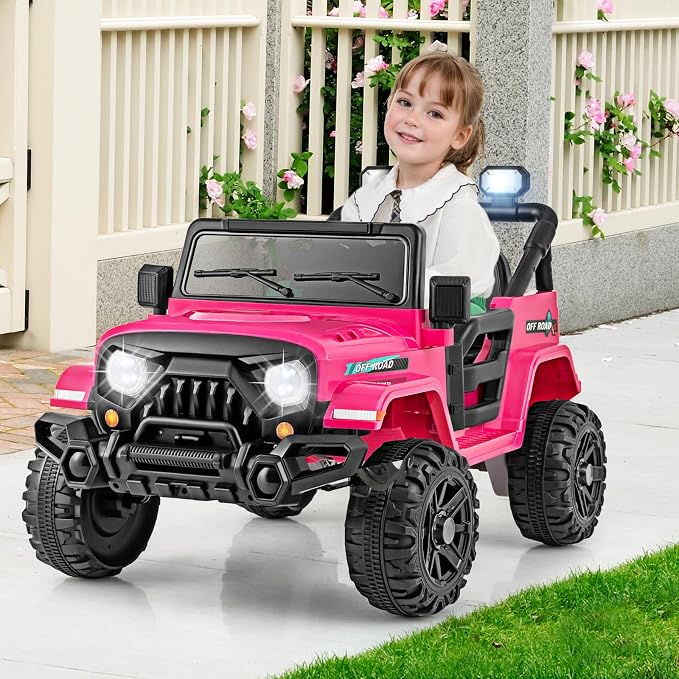 Costzon 12V Kids Ride on Truck Car, Electric Vehicle w/Remote Control, Threaded - Image 9