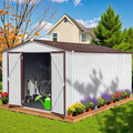 10 x 12 FT Outdoor Storage Metal Shed, Garden Bike Shed by Unknown