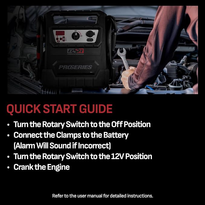 Schumacher Electric DSR ProSeries Car Battery Jump Starter, Maintainer & - Image 4