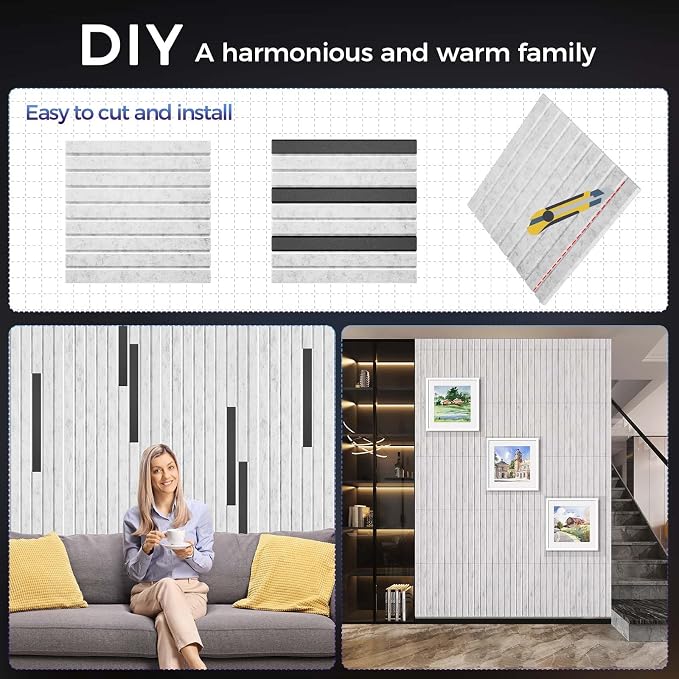 8 Pack Large Soundproof Wall Panels, 15.7 x 15.7 x 0.47 in Sound Proof Foam - Image 4