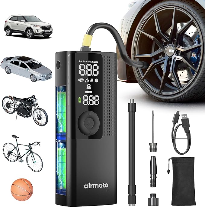 Airmoto Tire Inflator Portable Air Compressor by Airmoto