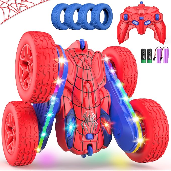 Remote Control Car Spider Rc Cars New Upgraded Strip Lights and Headlights Car by Terucle