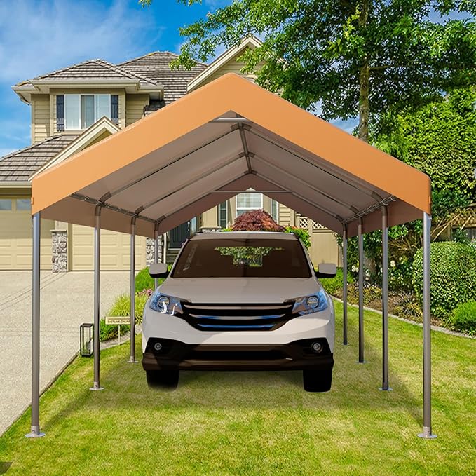 10X20 Ft Heavy Duty Carport Canopy, Portable Garage, Car Tents, Reinforced - Image 5