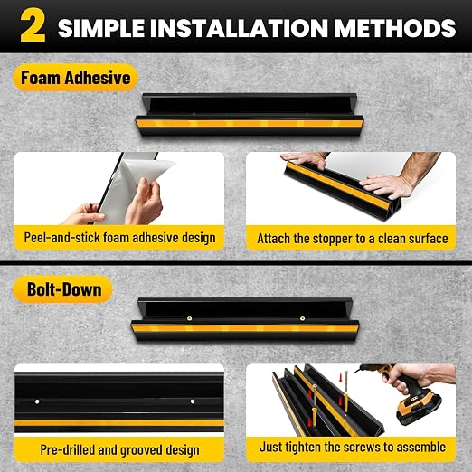 ROBLOCK 18" Parking Stopper for Garage, Car Stopper for Garage Precision - Image 5
