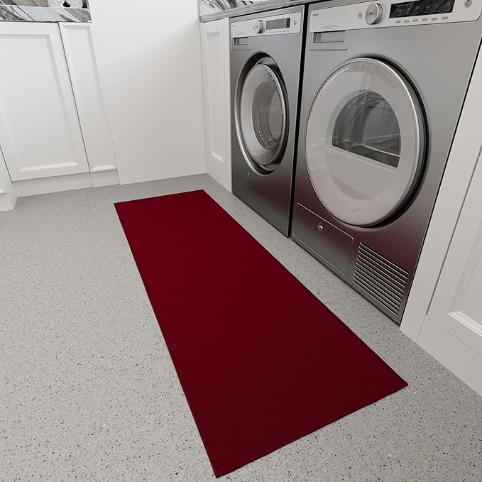 Ottomanson Hallway Runner Rug 2'2" x 6' Non Slip Solid Area Rugs Easy to Clean - Image 13