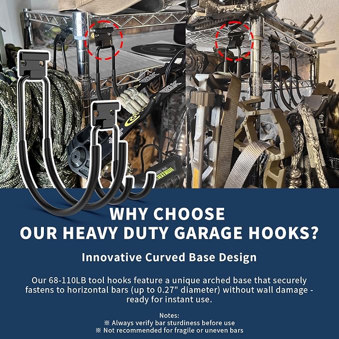 Garage Hooks Heavy Duty, Utility Hook Tool Hangers - Image 5