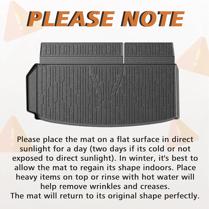 TripleAliners Trunk Floor Mat All Weather Liner Compatible - Image 3