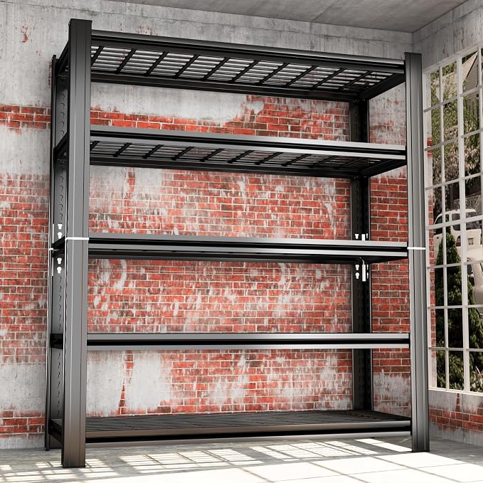 Garage Shelving, Heavy Duty 5-Tier Wire Shelving Unit, 2500 lbs Load Capacity by Notmise