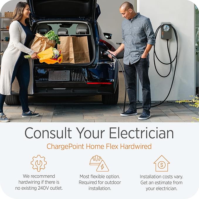 ChargePoint HomeFlex Level 2 EV Charger J1772, Hardwired - Image 5