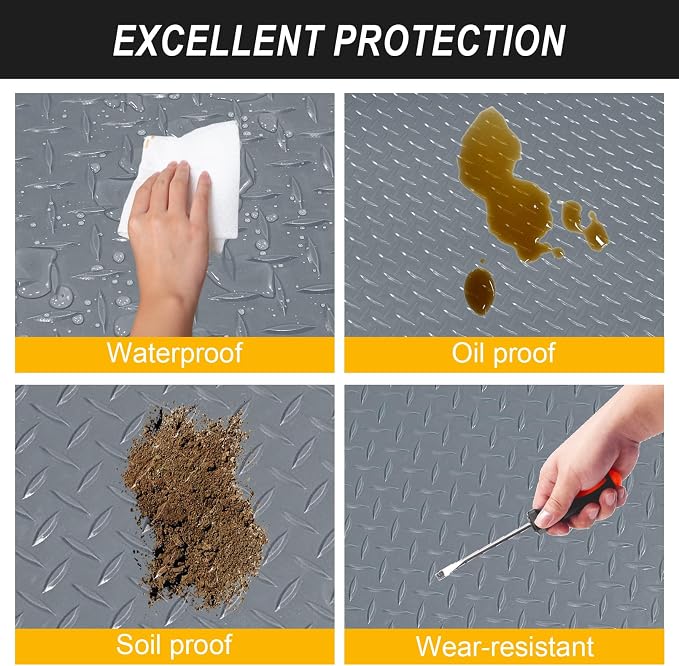 7.5x25 FT Garage Floor Mat, 2.8mm Thickened Flooring Roll - Image 6