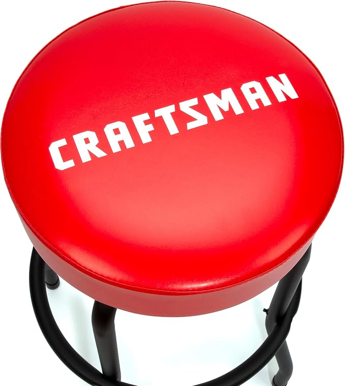 Craftsman Fixed Height Work Shop Stool, 28.5-inches Tall, Rip-Resistant Padded - Image 3