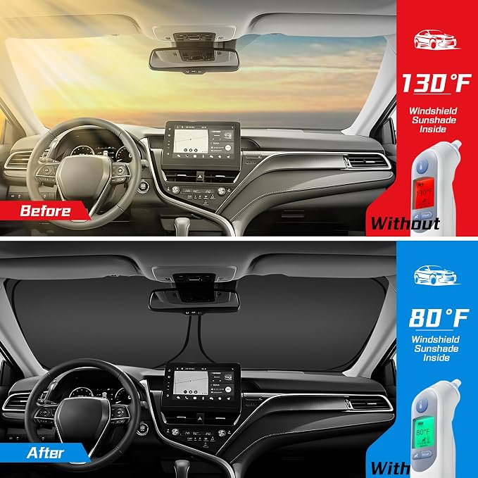 ARISMOTOR Windshield Sun Shade for S-ubaru Outback 2020-2025, Custom Fit - Image 2