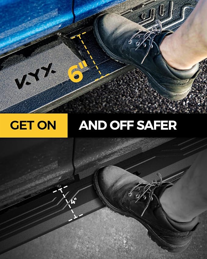 KYX Running Boards Fit for 2019-2025 Chevy Silverado/GMC Sierra 1500 2020-2025 - Image 3