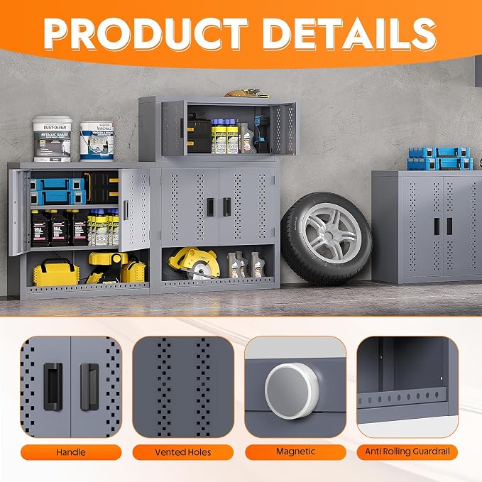 Metal Wall Storage Cabinet - Image 4