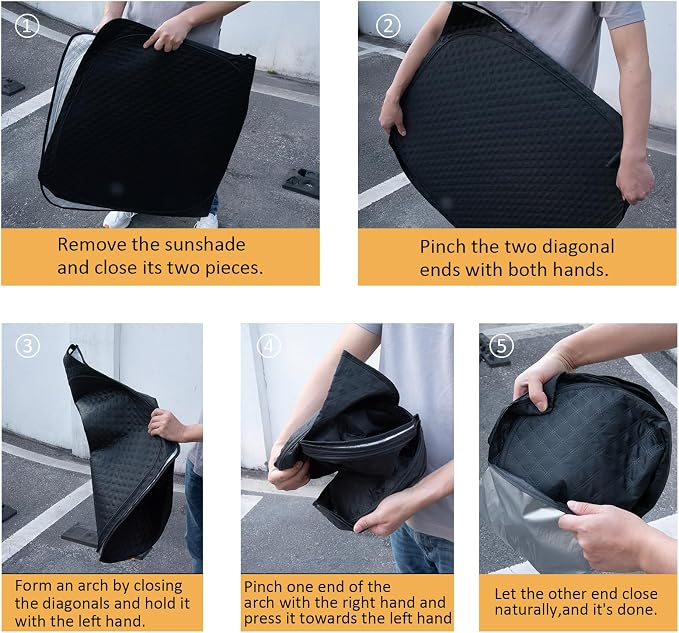 Car Windshield Sun Shade 5 Layers Thick - Image 6