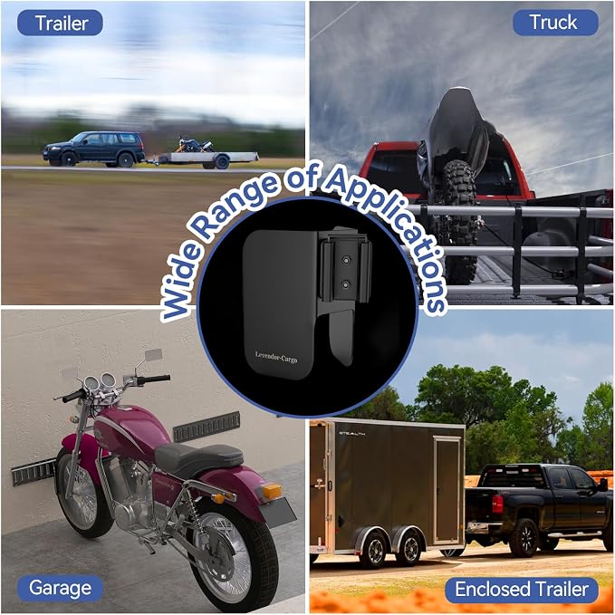 Motorcycle E-Track Wheel Chock, E Track Dirt Bike Wheel Chock fits tire 2" to 6" - Image 4