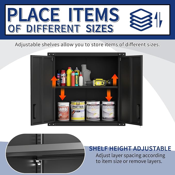 Garage Wall Cabinet, Metal Wall Cabinet - Image 5