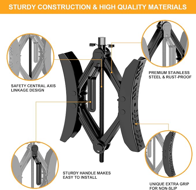 Camper Wheel Chock Stabilizer 2 Sets, Upgraded Side Grain Heavy Duty X-Shaped - Image 6
