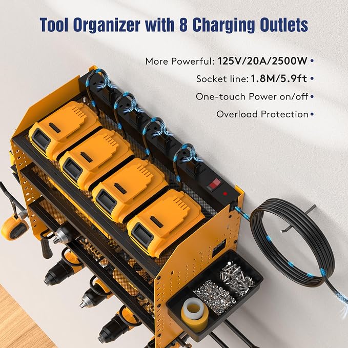 Heavy Duty Power Tool Organizer Wall Mount - Image 2