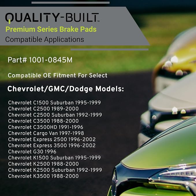 Premium Semi-Metallic Front Brake Pads Compatible - Image 3