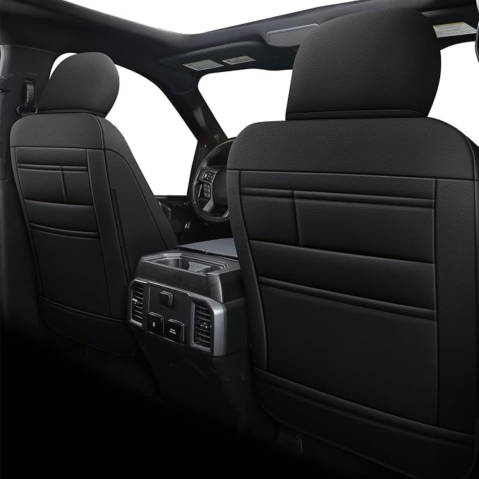 AOMSAZTO Seat Covers for Ford F150 XL XLT: 2015-2024 2025 SuperCrew & F250 F350 - Image 3
