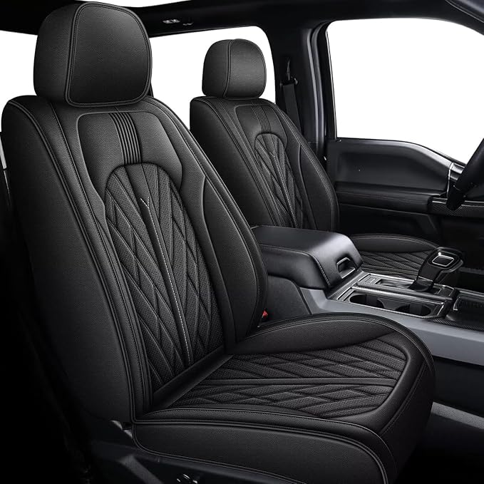 AOMSAZTO Ford Ranger Seat Covers: Front Seat Covers Custom Fit 2019 2020 2021 by AOMSAZTO