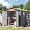 6x8FT Metal Shed & Outdoor Storage Shed by OutdoorFirePit