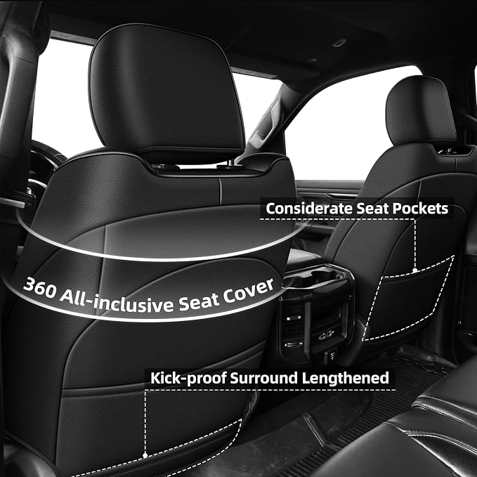 Custom Fit Seat Covers for Dodge RAM 1500 2019 2020 2021 2022 2023 2024 2025 - Image 3