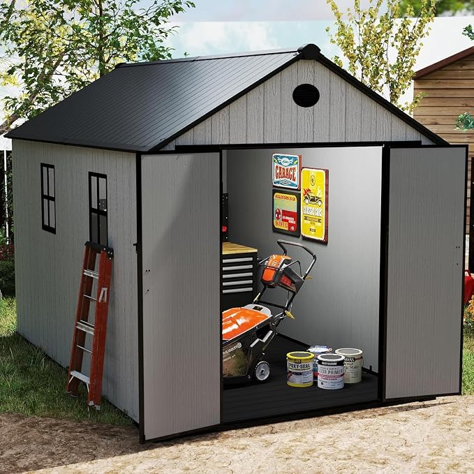 7.3 x 12 FT Shed Resin Outdoor Storage - Image 7