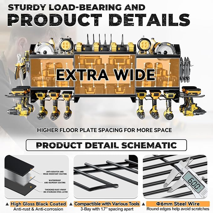 Upgrade Large Power Tool Organizer Wall Mount - Image 5