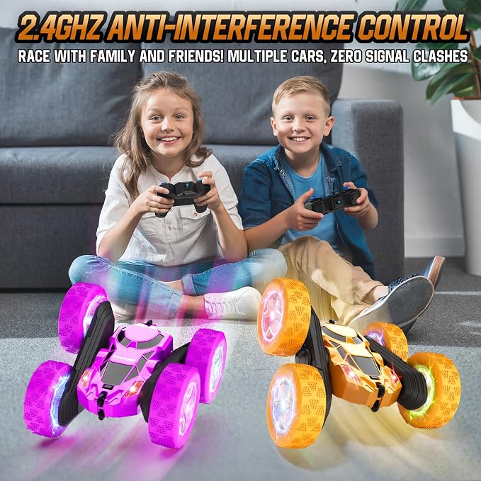 Remote Control Car, 360° Rotating 2.4GHz Fast Stunt RC Cars - Image 4