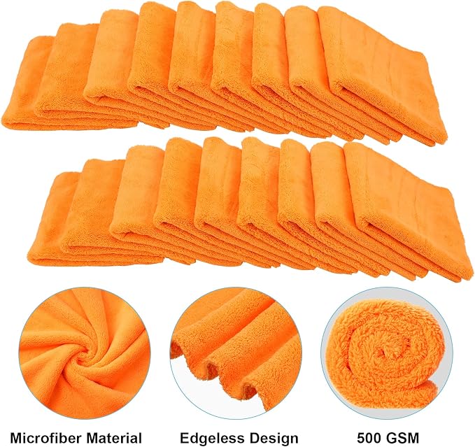 Shimeyao 30 Pcs Edgeless Microfiber Plush Towels - Image 3