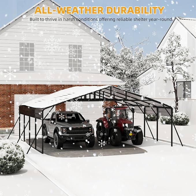 20x20FT Metal Carport Kits - Image 6