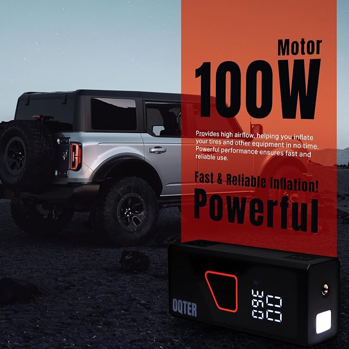 Tire Inflator Portable Air Compressor, 150PSI Portable Tire Inflator - Image 7