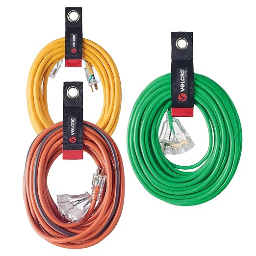 VELCRO Brand Easy Hang Extension Cord Holder Organizer Variety Pack | Holds by VELCRO%C2%AEBrand