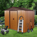 8x6 FT Outdoor Storage Shed, Metal Shed by Unknown