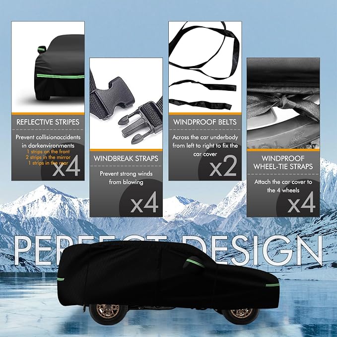 for 2002-2023 Toyota 4runner Car Cover 210D Outdoor Waterproof UV Protection - Image 4